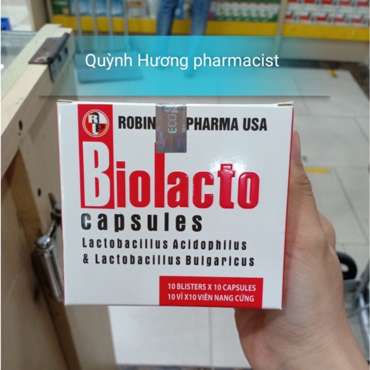 Men tiêu hóa BIOLACTO hộp 100 viên giúp bổ sung lợi khuẩn cho cơ thể