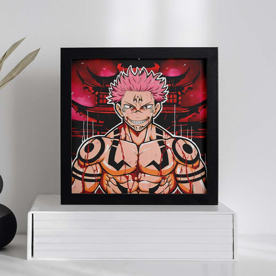 Tranh Khung Kính Vuông Anime Nhiều Kích Thước 21x21, 31x31 Treo Tường & Để Bàn