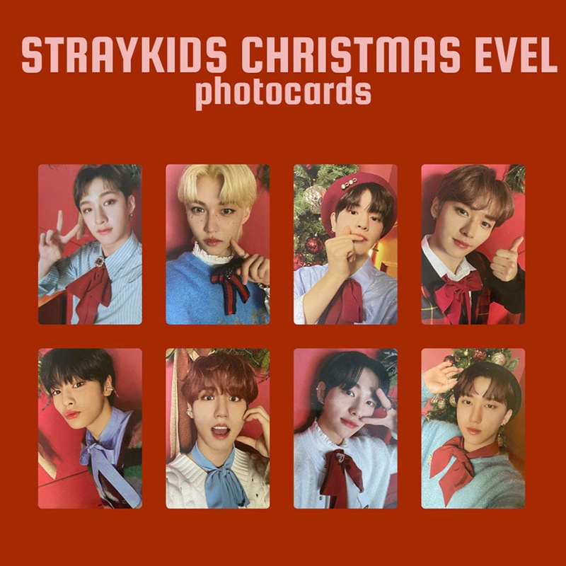 Set 8 tấm ảnh lomo card nhóm nhạc Stray Kids