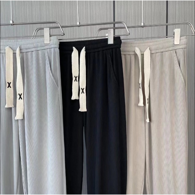 Mới Quần ống rộng Màu Trơn Phong Cách Hàn Quốc Dành Cho Cả Nam Và Nữ