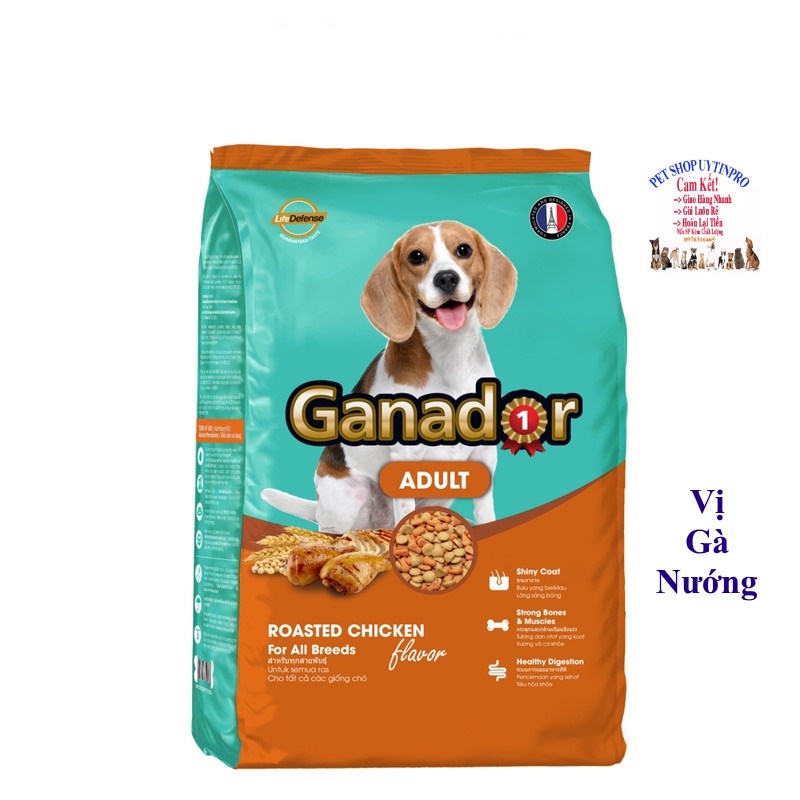 3 Gói Thức ăn hạt cho Chó trưởng thành Ganador Gói 400g Thương hiệu từ Pháp Dinh dưỡng tốt nhất cho tất cả các giống Chó