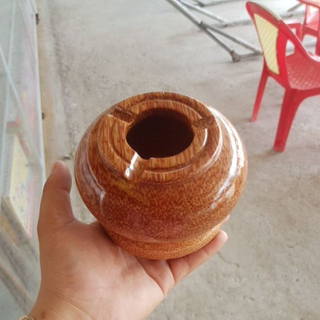 Gạt Tàn Gỗ Dừa / gạt tàn thuôc nguyên khối