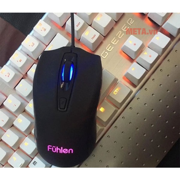 Chuột máy tính có dây, chuột gaming giá rẻ Fuhlen X102S (USB/đen) DPI 800/1200/1600/2400