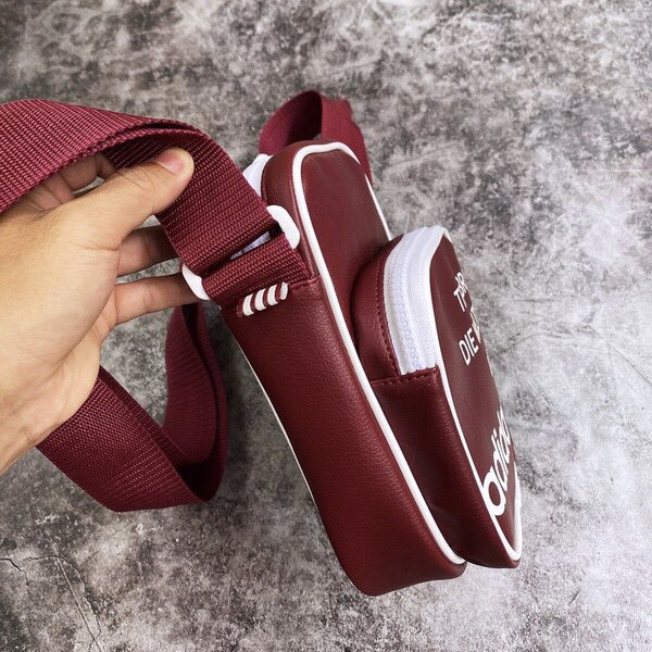 Túi đeo chéo Adi.das Mini Bag - Burgundy XUẤT DƯ FULL TEM TAG