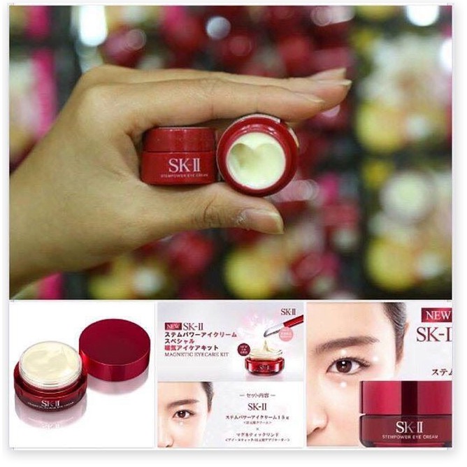 [Mã giảm giá mỹ phẩm chính hãng] Kem mắt SKII R.N.A Power Eye Cream Radical New Age mini