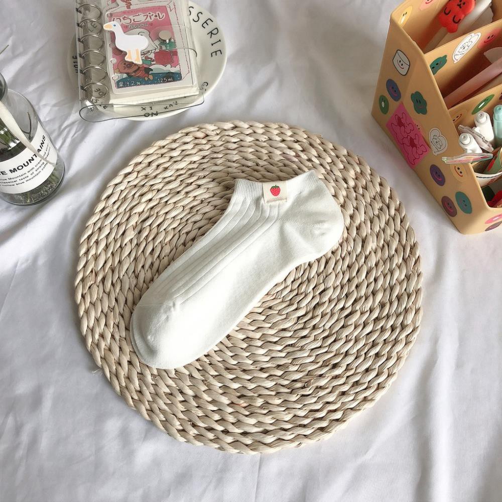 Tất Cổ thấp Nữ In hình Họa tiết Hoạt hình Dễ thương Cotton Ulzzang Hàn Quốc Vớ Cổ ngắn nữ Nhật Bản