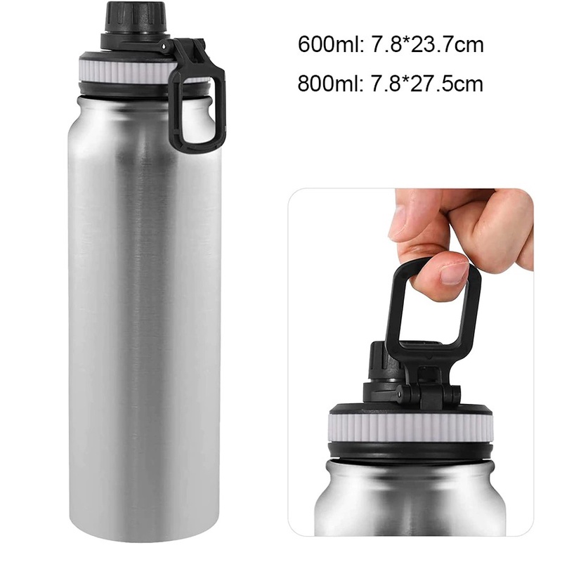 Bình Nước Giữ Nhiệt Bằng Thép Không Gỉ Kiểu Dáng Thể Thao