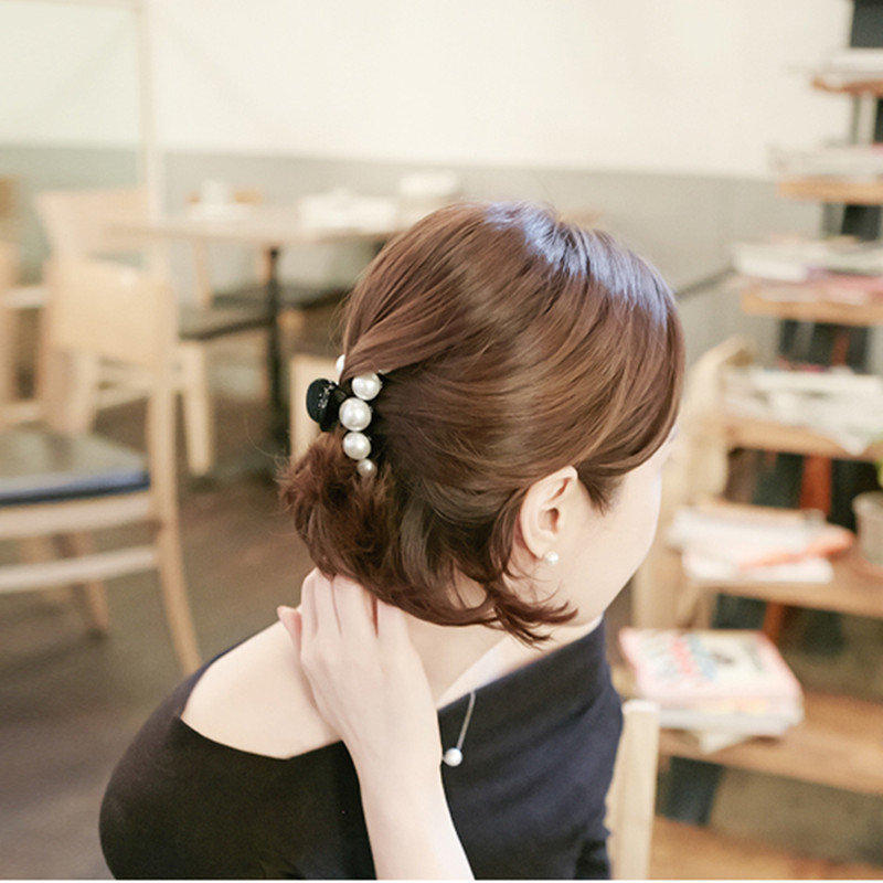 Kẹp Tóc Đính Ngọc Trai Nhân Tạo Phong Cách Hàn Quốc