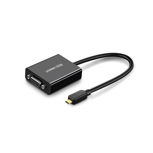 Cáp chuyển Micro HDMI sang VGA có cổng âm thanh 3.5mm - Ugreen 40268