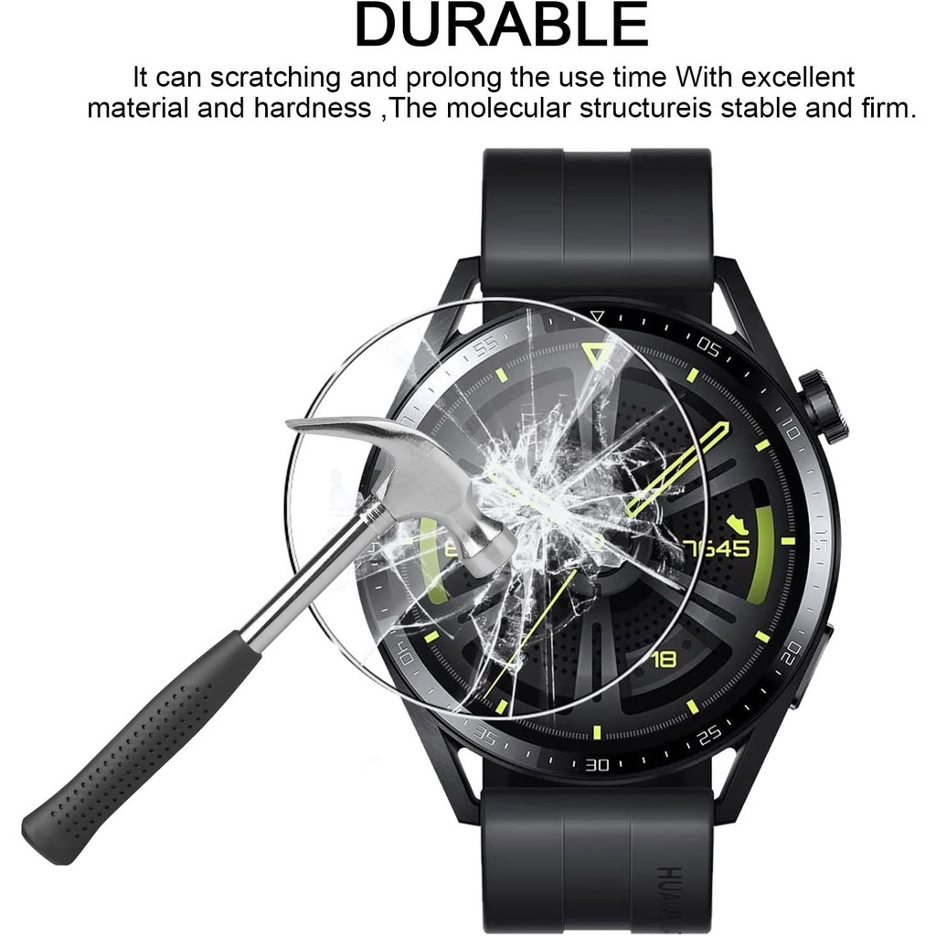 Set 3 miếng dán TPU trong suốt bảo vệ cho màn hình đồng hồ thông minh Huawei Watch GT 3 46mm