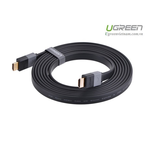 Cáp HDMI 2M dẹt chính hãng Ugreen UG-30110 hỗ trợ 3D 4K