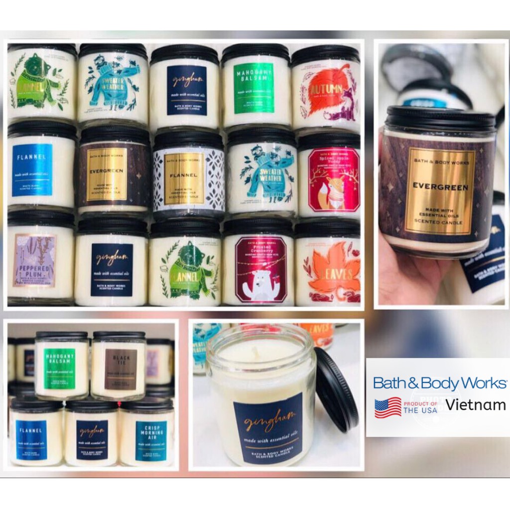 [Link 3/3] Đủ Mùi Nến Thơm 1 Bấc Bath And Body Works (198g)