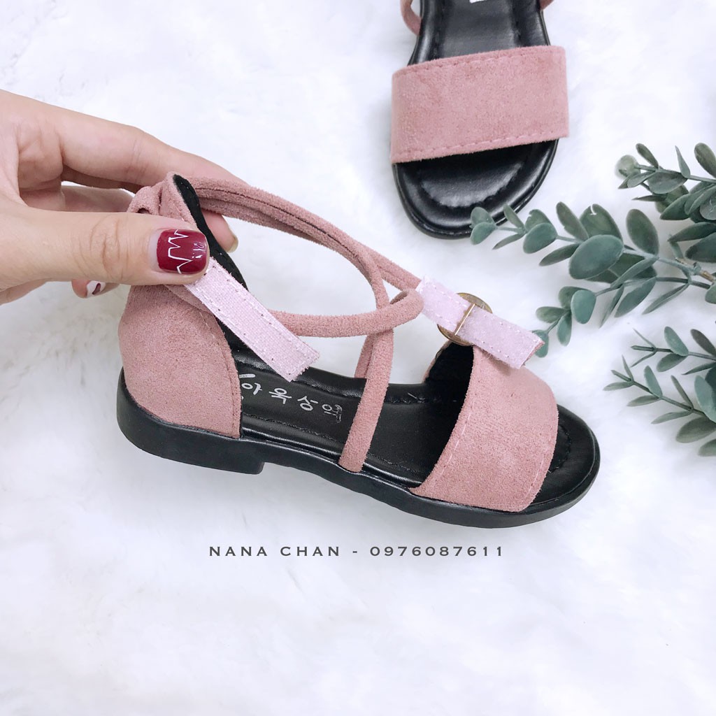 [G014] Dép sandal quai nhung sz 26-32