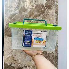 Hộp Nhựa Đa Năng 2 Quai Nắp Gài 7L Tân Lập Thành - HKM Vinamilk