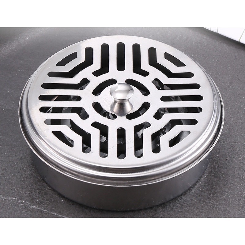 Hộp đựng nhang muỗi INOX CÓ NẮP ĐẬY T2 Khay đựng nhang muỗi an toàn T2