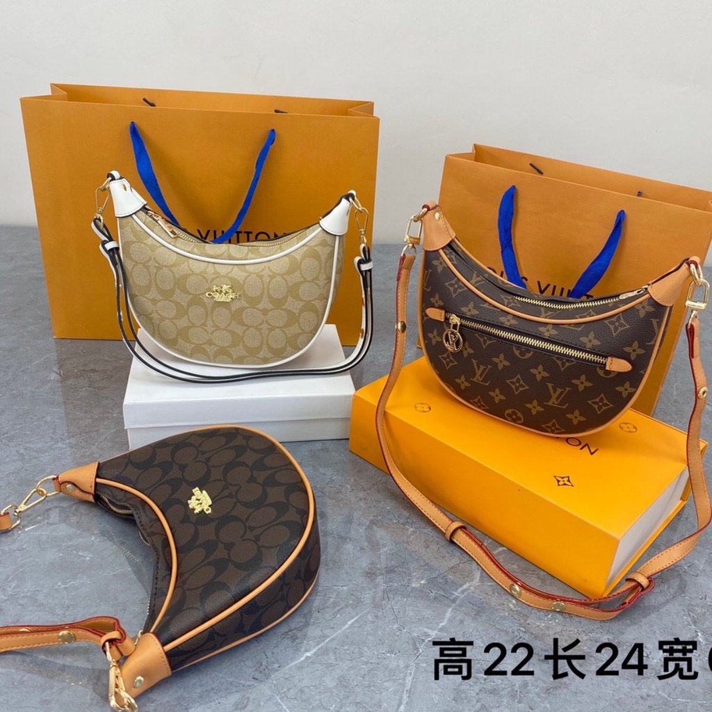 Túi xách nữ 𝘊𝘰𝘢𝘤𝘩 Moon Floop size 20cm fullbox kèm dây dài đeo chéo