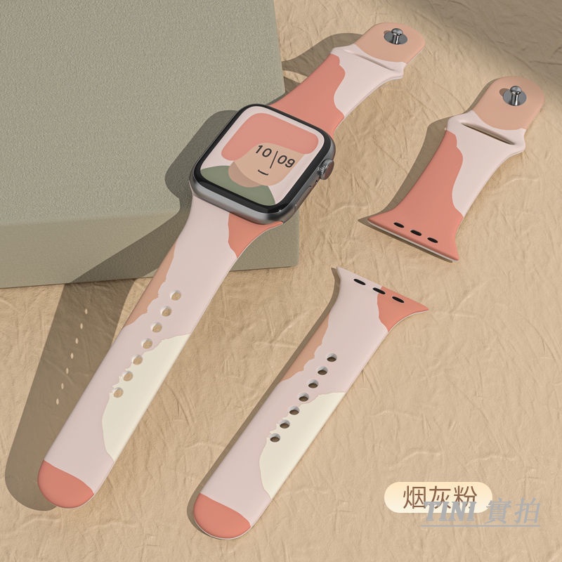 Dây đeo silicon cho đồng hồ thông minh Apple Watch Series IWatch 8/ 7/ 6/ 5/ 4/ 3/ SE S8 Ultra 49mm 44mm/ 40mm/ 42mm/ 38mm/ 41mm/ 45mm