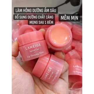Ủ môi LANEIGE mini Hàn Quốc, dưỡng môi nẻ Hàn Quốc, mặt nạ môi siêu xinh,hũ dưỡng môi nhỏ gọn Hàn Quốc