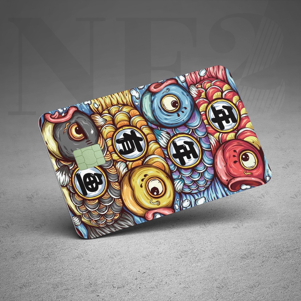 BỘ TRANH DỄ THƯƠNG TQ1 - Decal Sticker Thẻ ATM  Miếng Dán Trang Trí NF2 Cards