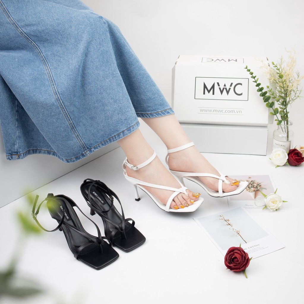 Giày Sandal Cao Gót MWC Đế Nhọn 5CM Quai Mảnh Thanh Lịch NUCG-3929