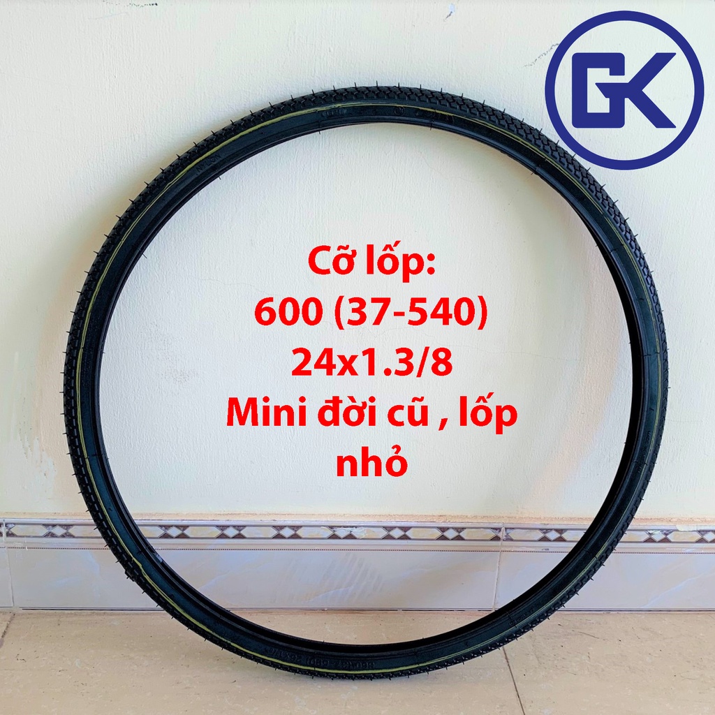 Lốp &amp; Săm ( Ruột &amp; Vỏ ) Xe Đạp cỡ 24, 37-540, 24x1.3/8, 600 (Xe Mini Nhỏ , Mini Đời Cũ) Casumina, Sao Vàng (SRC) , Kenda