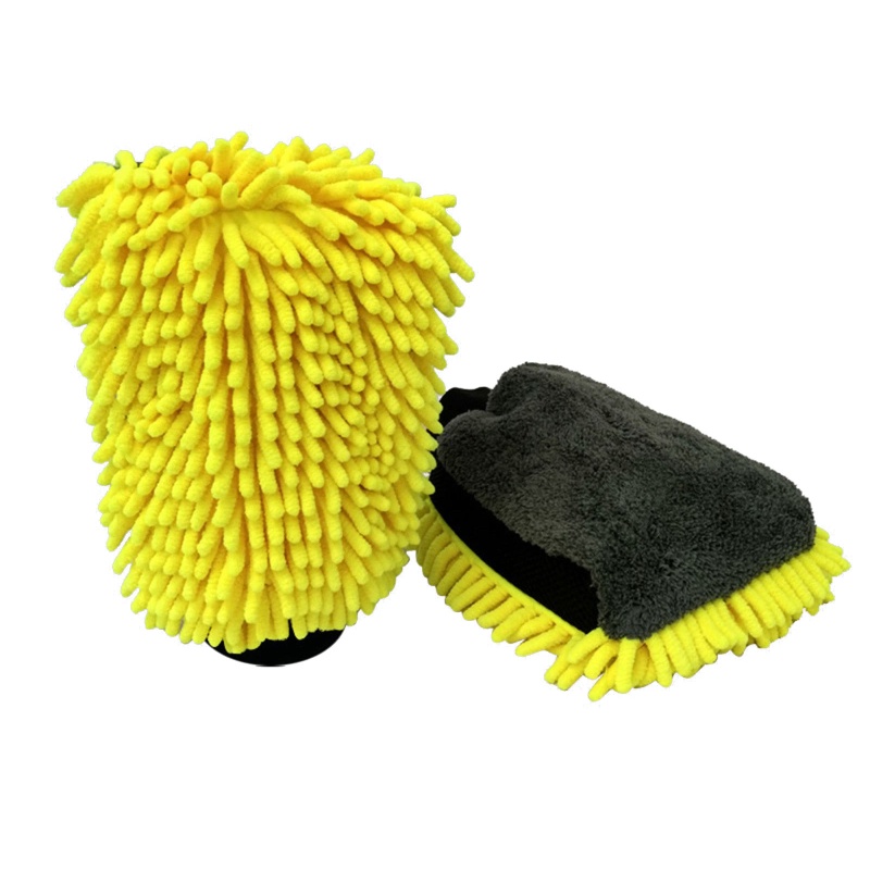 Găng Tay Rửa Xe Chất Liệu Microfiber Mềm Mại Không Xơ Vải