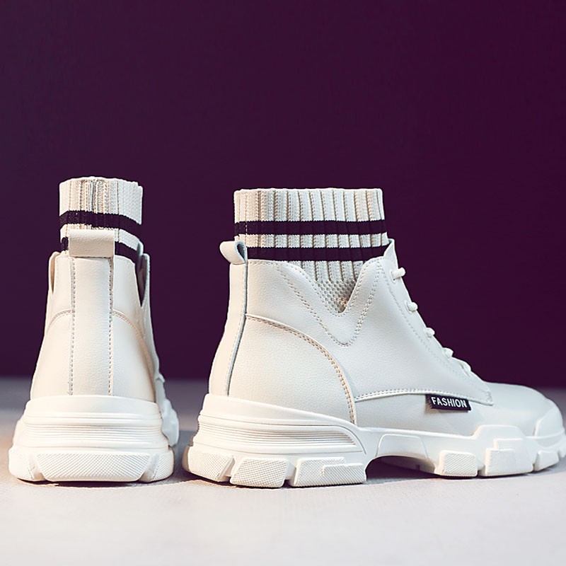 [Mã FASHIONGREEN15 giảm tới 30K đơn 99K] Giày Boot Tất Nữ Cổ Ngắn Thời Trang Anh Quốc GN01 | BigBuy360 - bigbuy360.vn