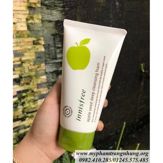 Sữa rửa mặt táo xanh Innisfree Apple Juicy Deep Cleansing Foam