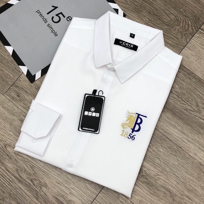 Áo sơ mi nam BBR CAO CẤP dài tay Cổ bẻ - Hình thật