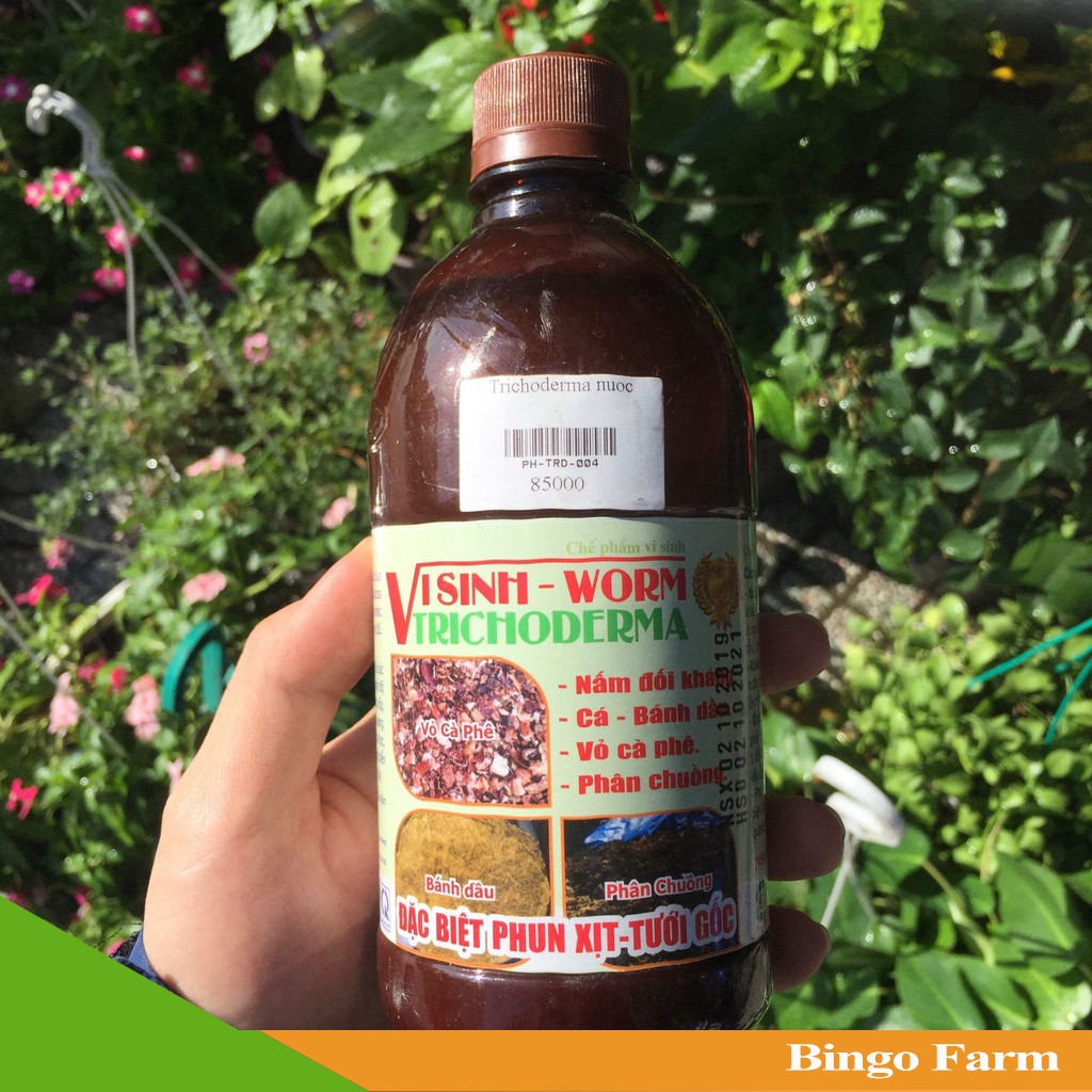 Chế phẩm VI SINH - WORM TRICHODERMA (chai 500ml)