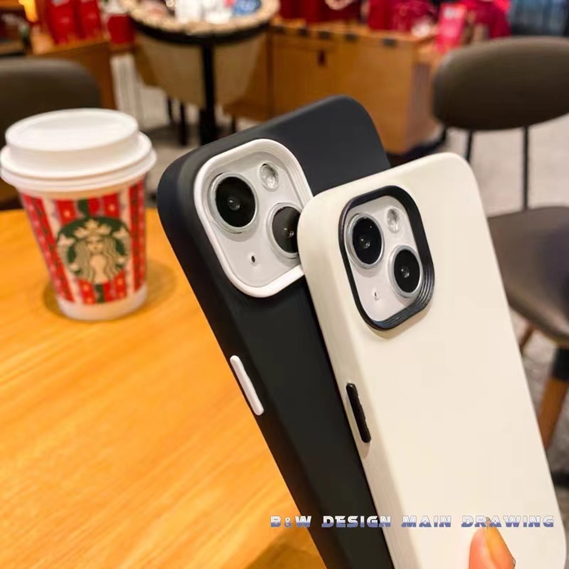 【3-Trong-1 Ốp Điện Thoại Silicon Nhám Kiểu Giáp Đơn Giản Chống Sốc Bảo Vệ Camera Cho iPhone 13 12 11 Pro MAX IX XS MAX XR i7 8 Plus