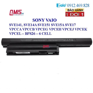 Pin laptop Sony Vaio VAIO SVE141 SVE14A SVE151 SVE15A SVE17 VPCCA VPCCB VPCEG VPCEH VPCEJ VPCEK VPCEL – BPS26 – 6 CELL