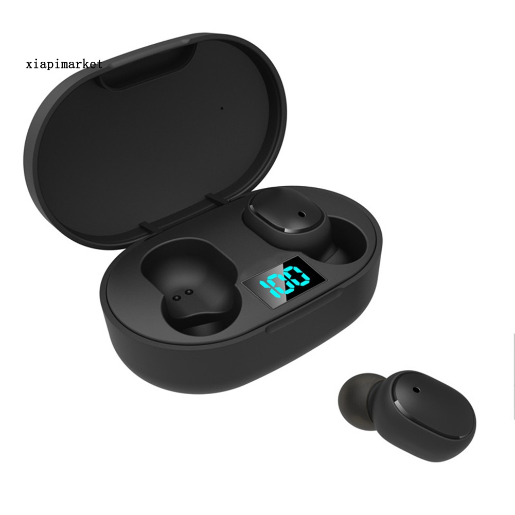 Bộ Tai Nghe Thể Thao Bluetooth Không Dây 6d Âm Thanh Stereo V5.0 Có Mic E6s