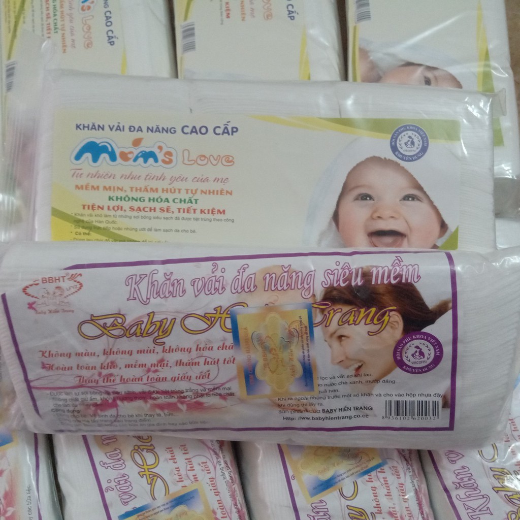 [GIÁ SỈ] Khăn vải khô đa năng siêu mềm mịn Baby Hiền Trang 300 tờ