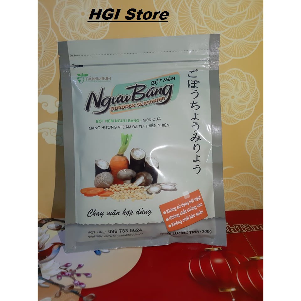 Bột nêm ngưu báng 200gram { Thuần Chay }