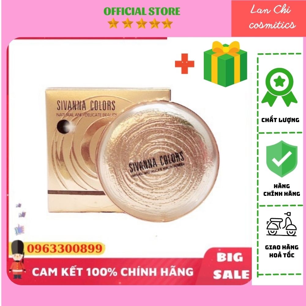 Phấn phủ kiềm dầu Sivanna Colors - Kiểm soát dầu 24h, che phủ cao, siêu mịn