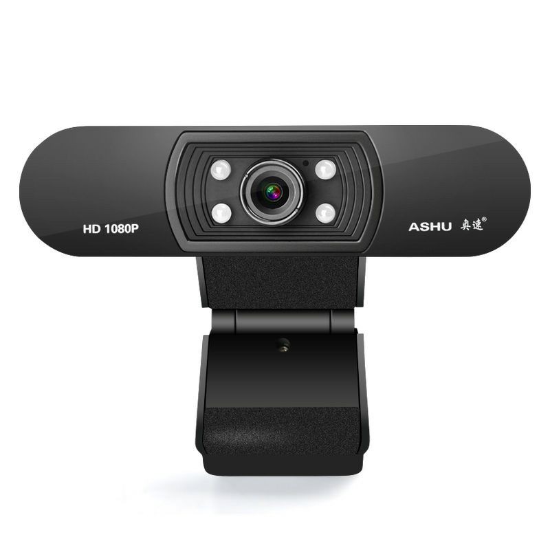 Webcam Ashu Hd 1080p Tích Hợp Micro Cho Máy Tính Để Bàn H800 - Màu Đen | BigBuy360 - bigbuy360.vn