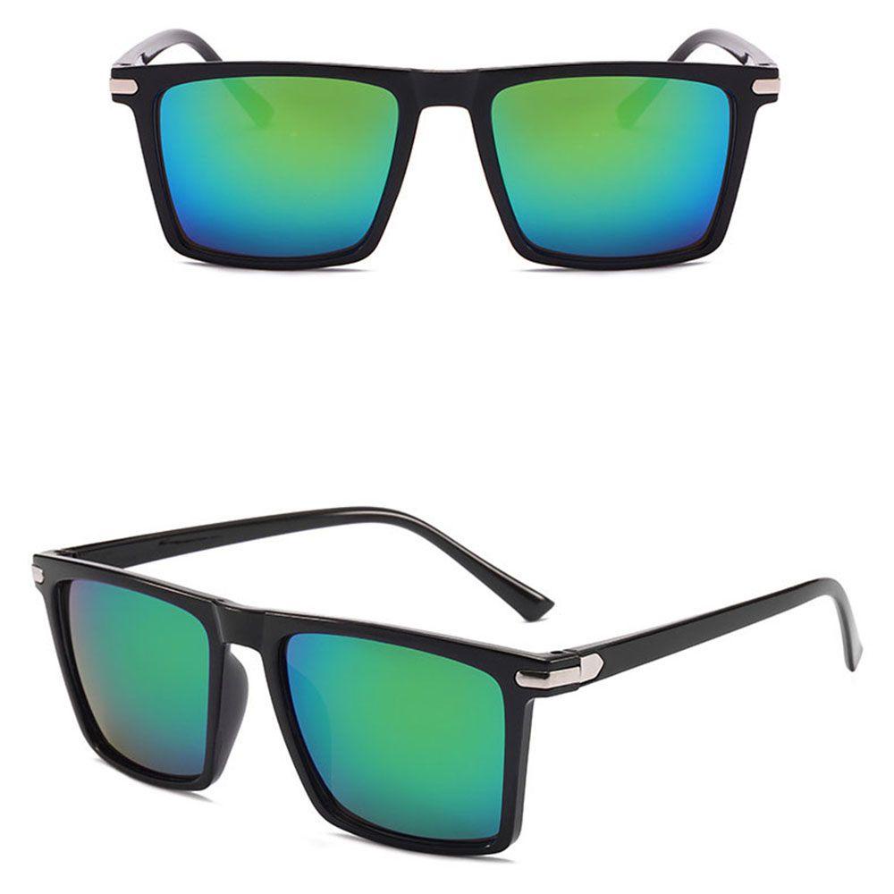 Kính Mát Gọng Vuông Phản Quang Thời Trang Hàn Quốc Cho Nam