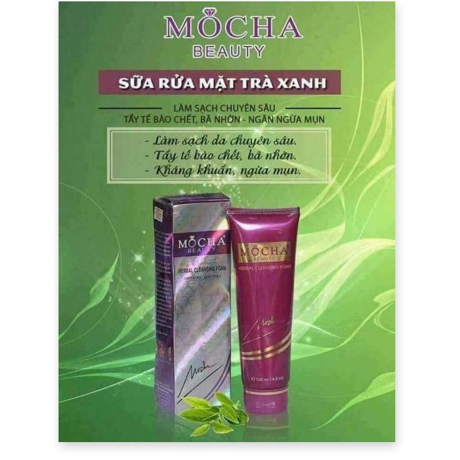 Sữa rửa mặt trà xanh Mocha chính hãng