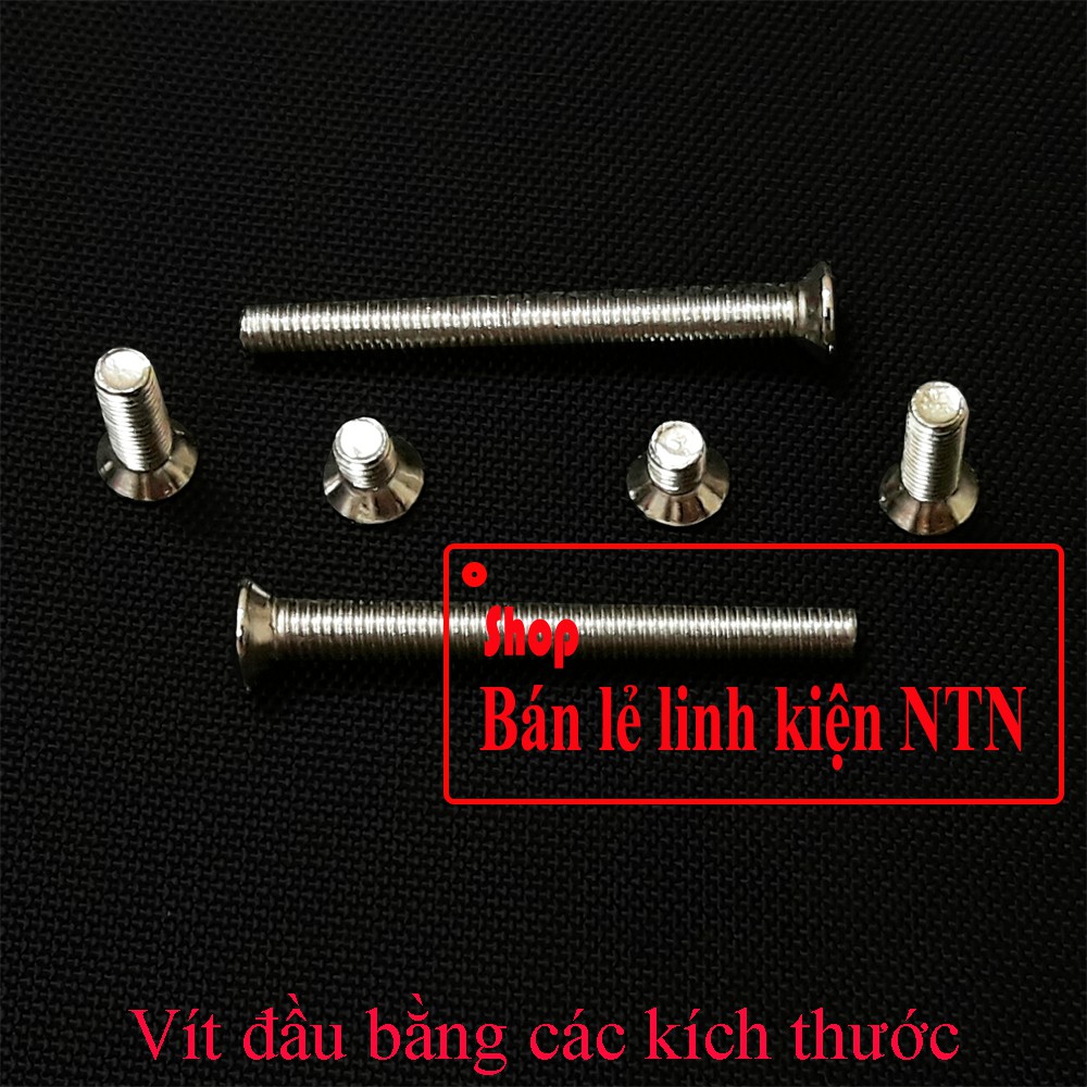 Vít đầu bằng các kích thước