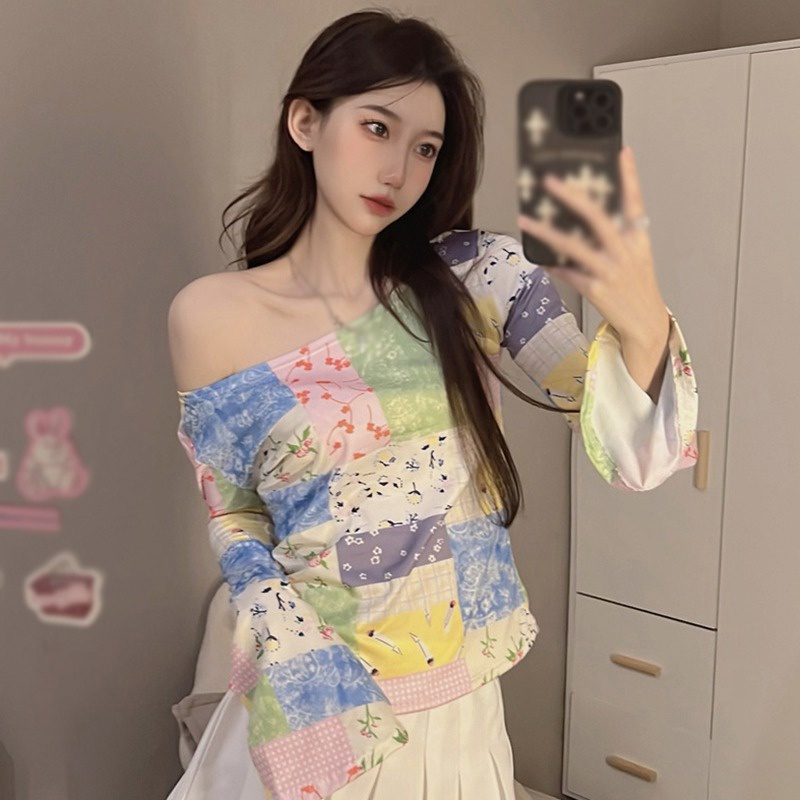 Áo Thun Tay Dài Ống Loe Kiểu Hàn Quốc