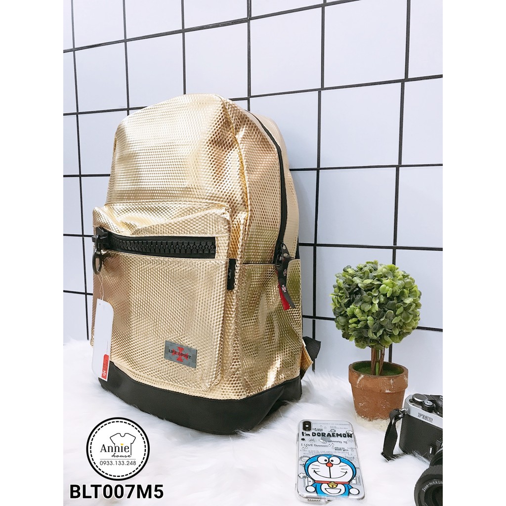 Balo trơn nạm đinh nhỏ dây kéo to Life Spirit Thái Lan BLT007 | Shopee Việt Nam