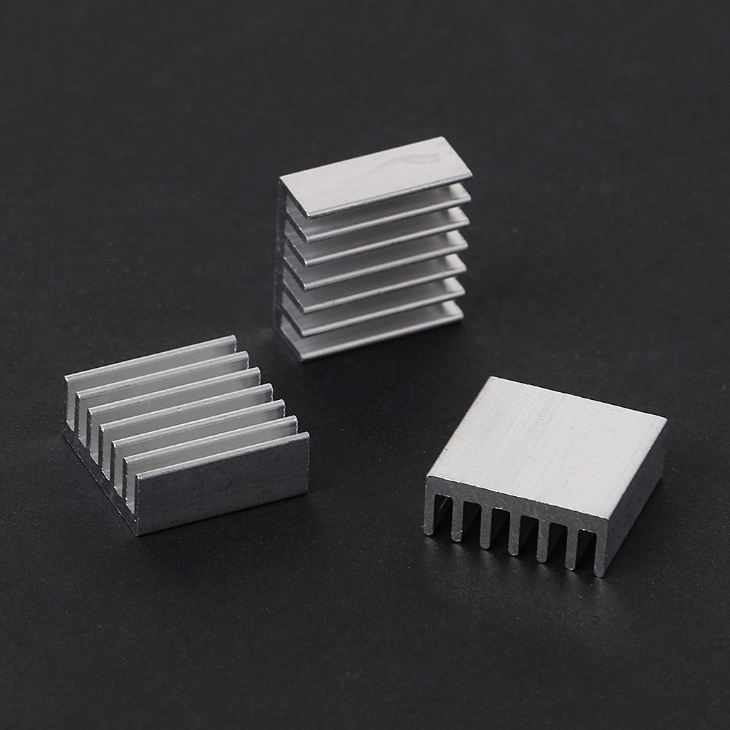 Bộ 12 miếng tản nhiệt bằng nhôm 14x14x6mm
