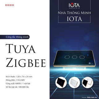 Công tắc thông minh Zigbee cao cấp ZIVIX viền bo nút lõm