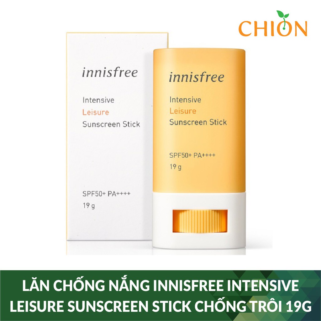Lăn Chống Nắng Innisfree Intensive Leisure Sunscreen Stick Chống Trôi 19g - Hàn Quốc Chính Hãng
