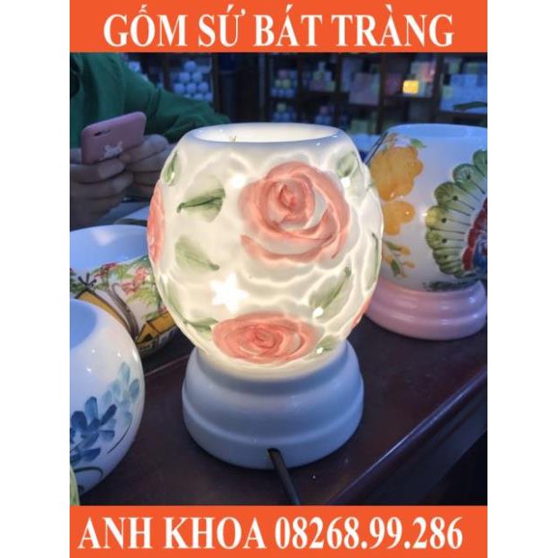 Đèn xông tinh dầu nổi màu Bát Tràng - Gốm sứ Bát Tràng Anh Khoa