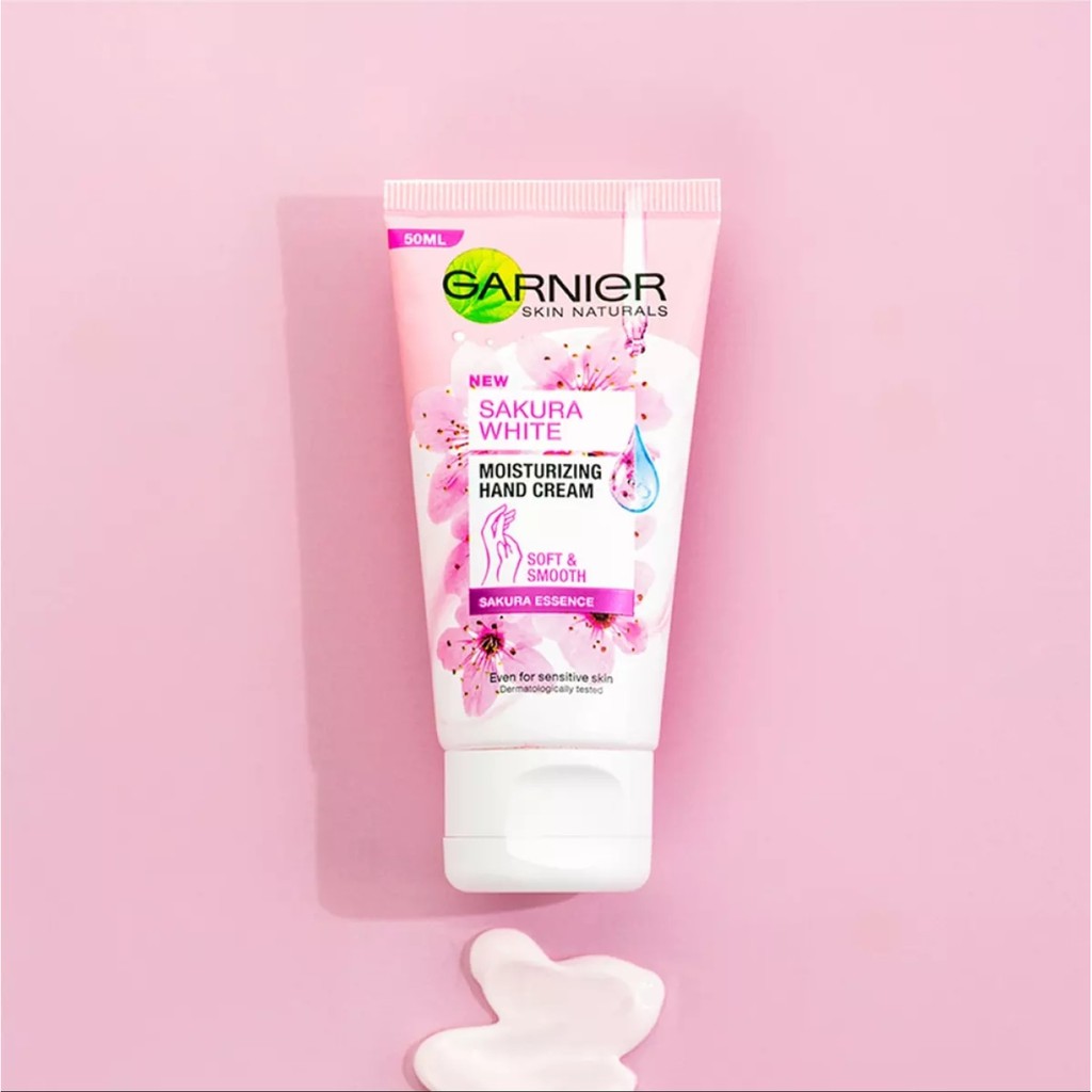 01 Tuýp Kem Dưỡng Ẩm Trắng Da Tay GARNIER Moisturizing Hand Cream 50ml