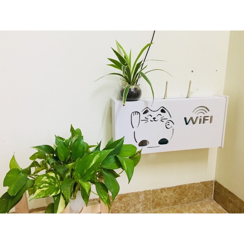 Hộp đựng wifi con mèo IG345
