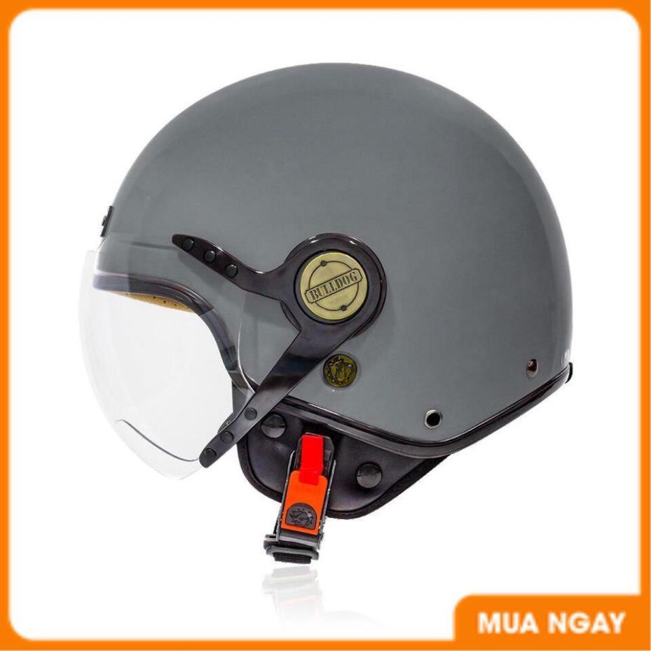MŨ BẢO HIỂM 3/4 BULLDOG POM [TẶNG KÈM KHÓA SỐ ĐA NĂNG]_Phuotarmor