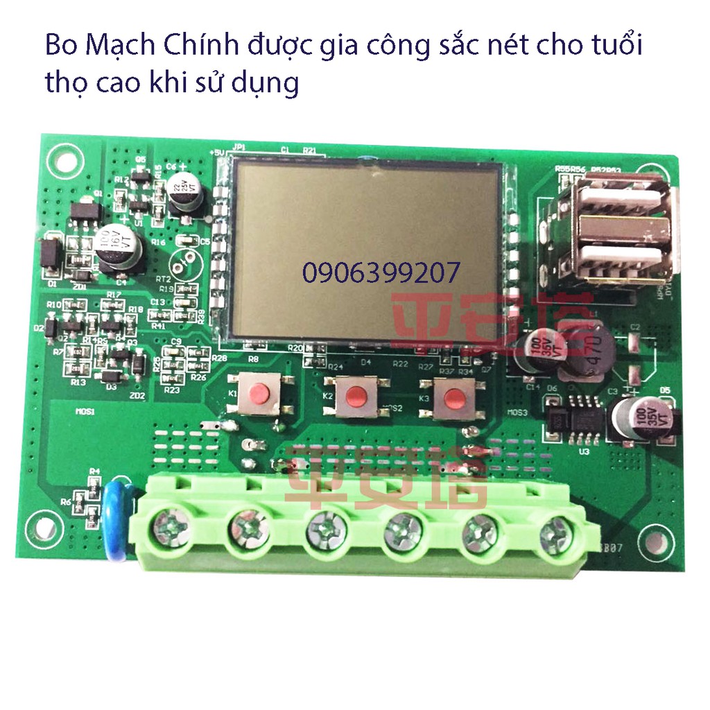 Bộ điều khiển sạc pin năng lượng mặt trời - 10a